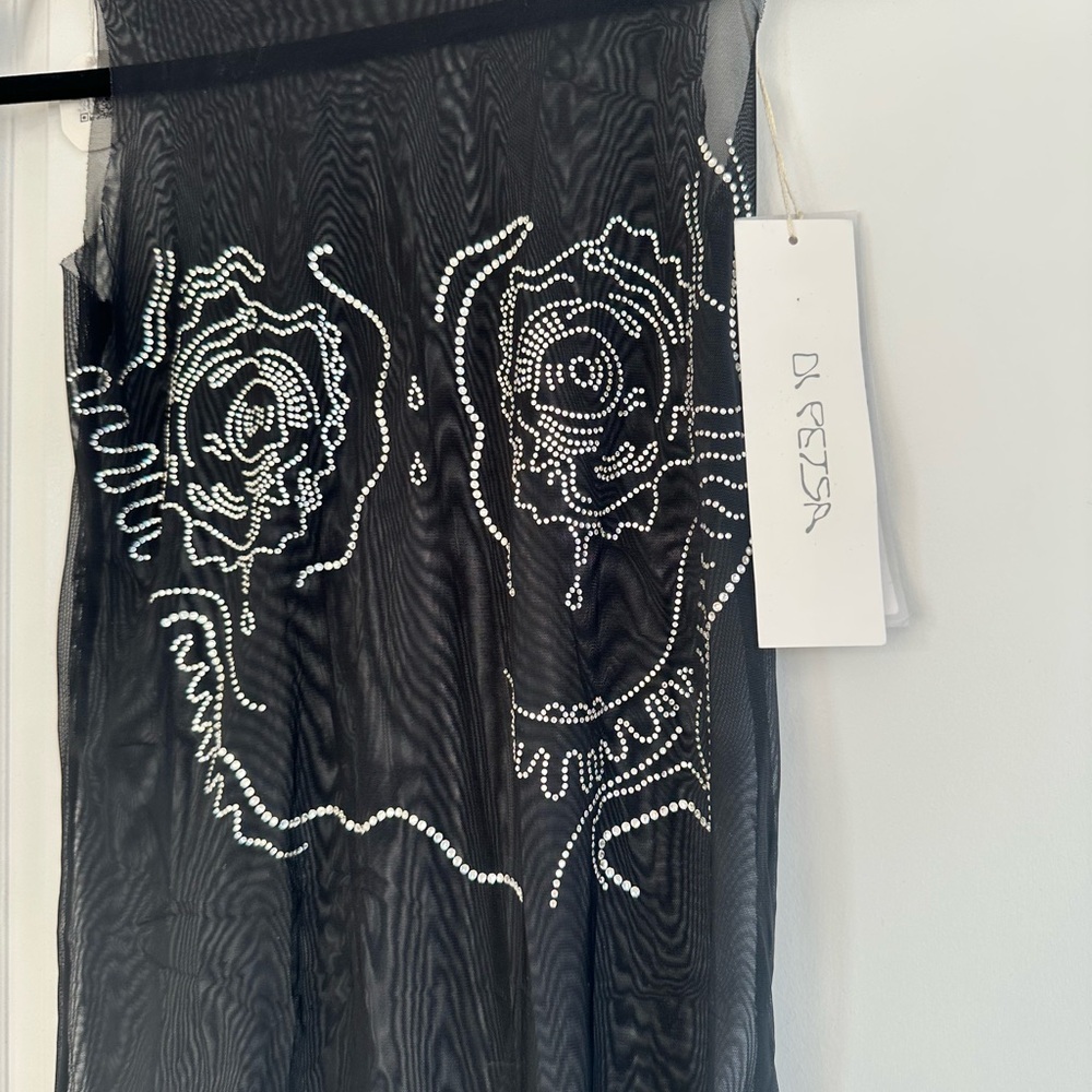 DI PETSA Venus Shell Swarovski Tank Top Black - Picture 4 of 6